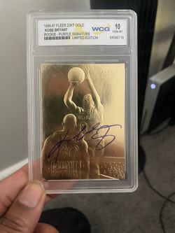 Gold Kobe Bryant card