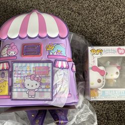 Limited Edition  Sanrio Hello Kitty & Friends Bakery  Bag  with Funko pop bundle