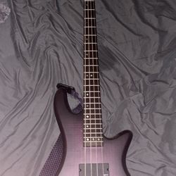 Schecter Guitar Research Limited-Edition Stiletto Studio-4 Bass Transparent Purple Burst 