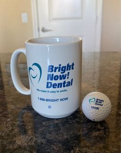 Bright Now! Dental Coffee Mug and Golf Ball Set