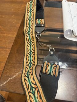 Vintage 1960s/ 70s jacquard Bogo style guitar strap