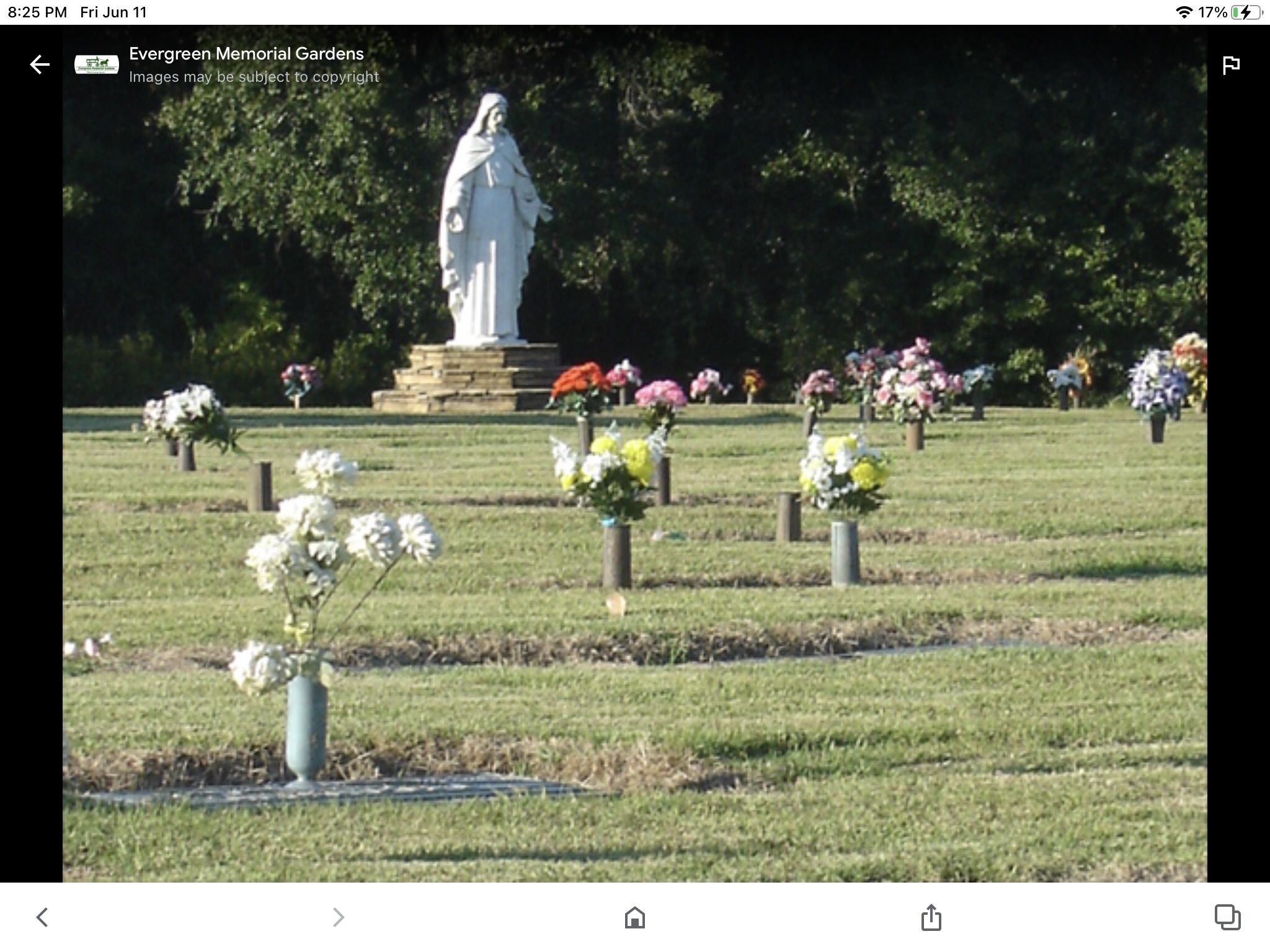 Cemetery Plots …Evergreen Memorial On 231