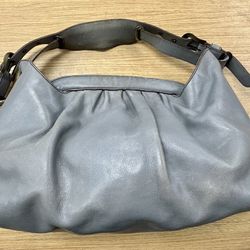 FENDI Doctor Bag Gray Leather Hobo Borsa Authentic