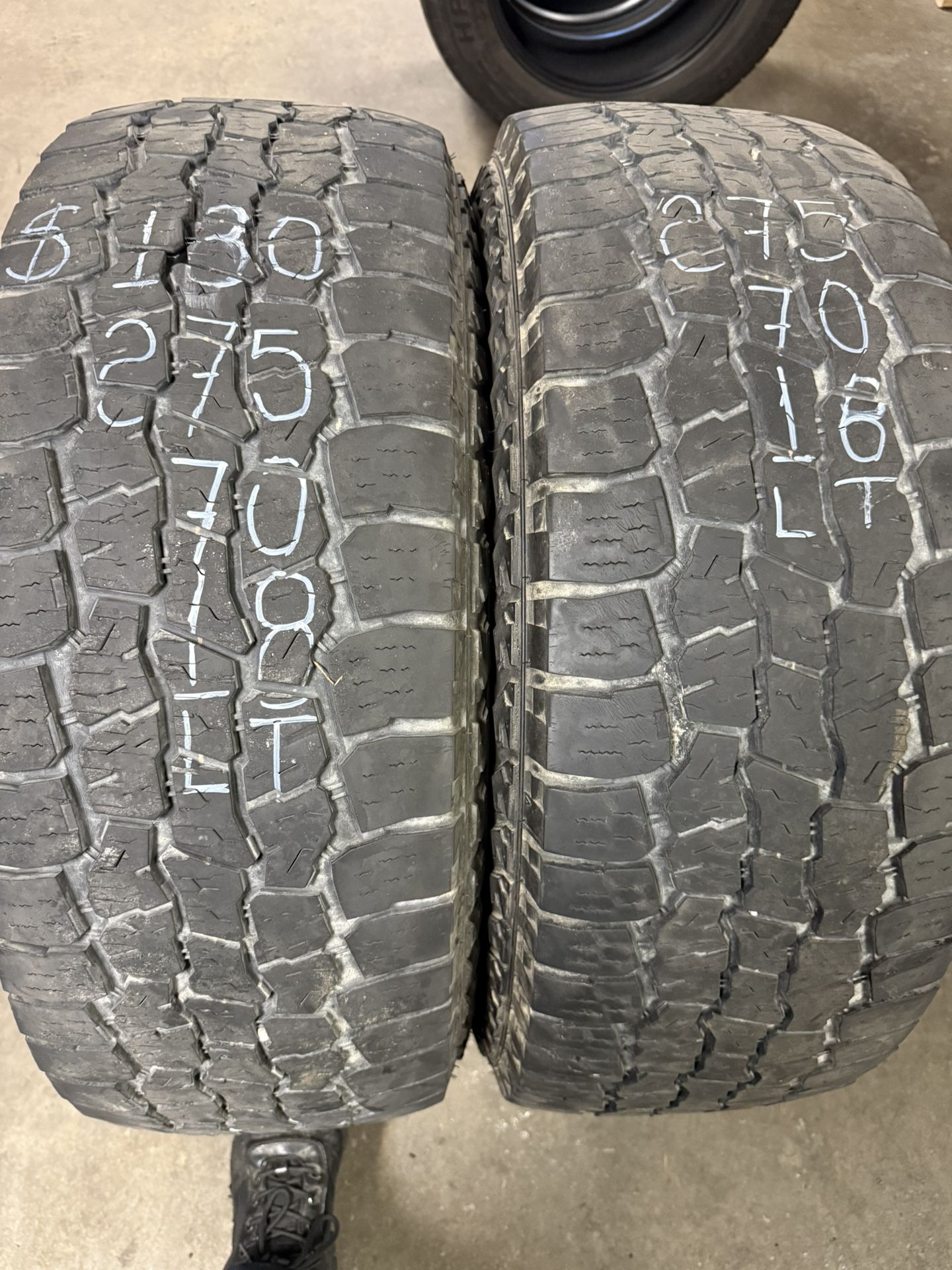 275/70 18 Pair Of Tires Brand Mazama