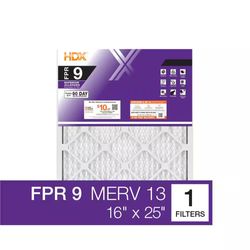 🔥HDX 16”x 25”x 5” Trion AirBear Replacement Pleated Air Filter FPR 9, MERV 11