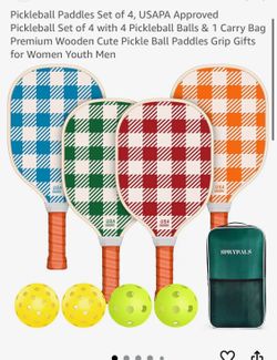 SPRYPALS new Pickleball paddle set for 4
