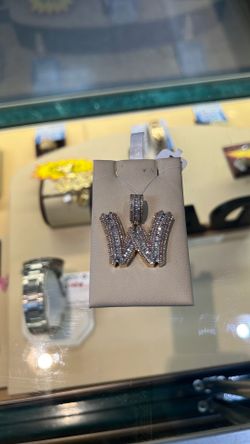 Diamond W pendant