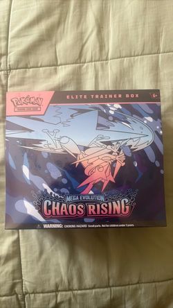Pokemon Chaos Rising etb factory sealed.