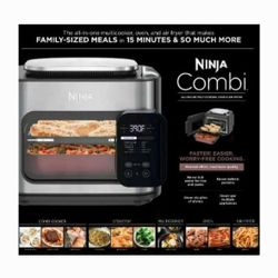 NINJA Combi All-in-One Multicooker, Oven, & Air Fryer, 10-in-1 Functions, Stainless Steel (Model: SFP700)

