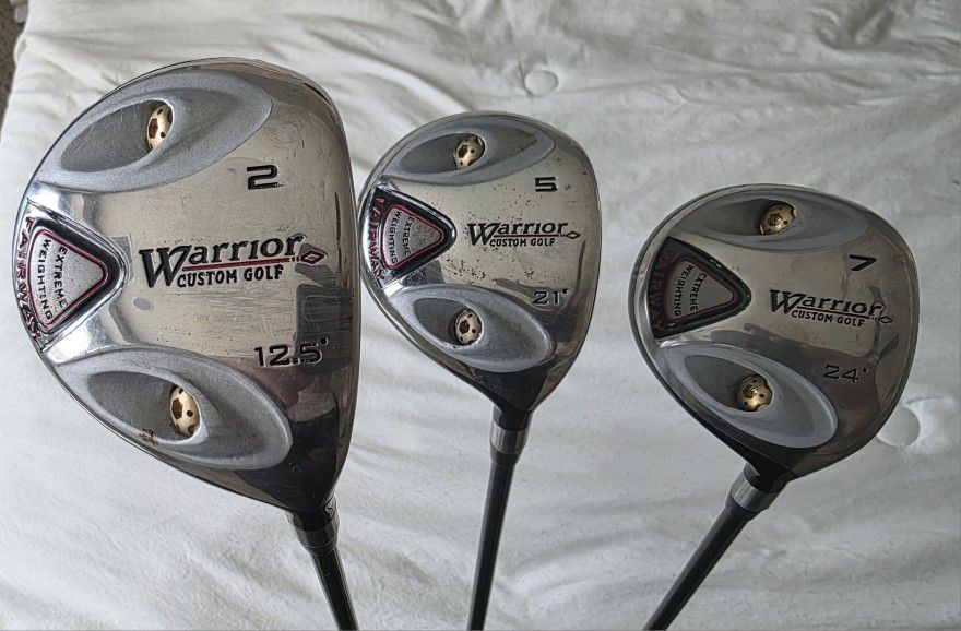 Warrior Custom Golf Woods (3 Clubs)