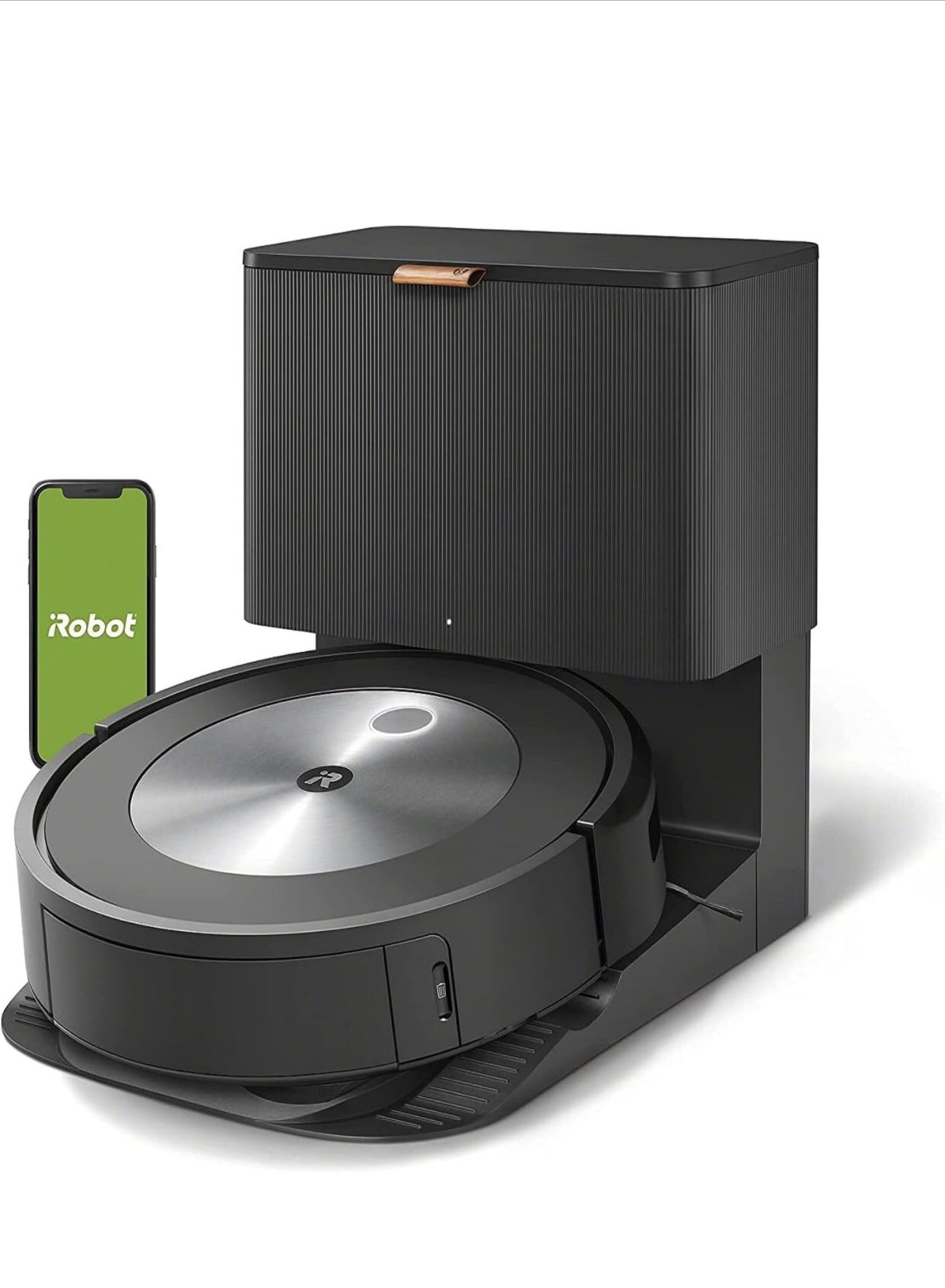 iRobot Roomba j7+ (7550) Self-Emptying Robot Vacuum – Avoids Common Obstacles Like Socks, Shoes, and Pet Waste, Empties Itself for 60 Days, Smart Mapp