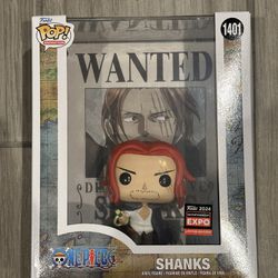 Funko Pop One Piece Shanks Wanted Poster 1401 C2E2 Exclusive