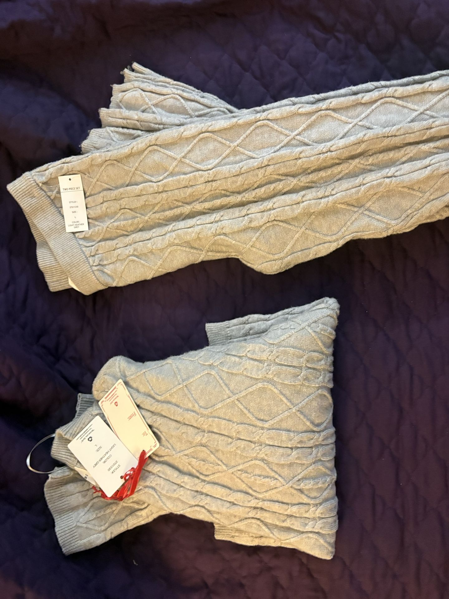 beautiful new woman sweater set