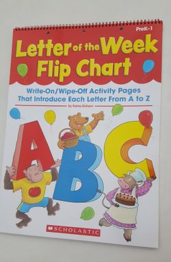 Brand new 21"x15" HUGE ABC FLIP CHART