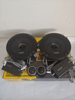 KICKER 1 PAIR 6.5" 300 WATTS COMPONENT SET WITH CROSSOVER CAR SPEAKER