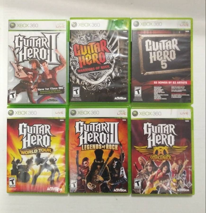 Xbox 360 Guitar Hero Games "Individually Priced"