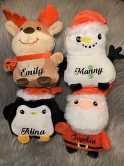 Personalized Christmas Plushies 