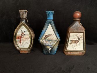 Vintage Jim Beam Wildlife Decanters (empty)