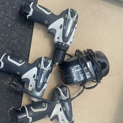 Makita Drills With Charger And Batteries 
