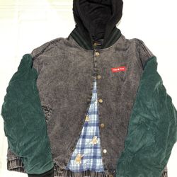 Vintage Inspired Denim Bomber Jacket