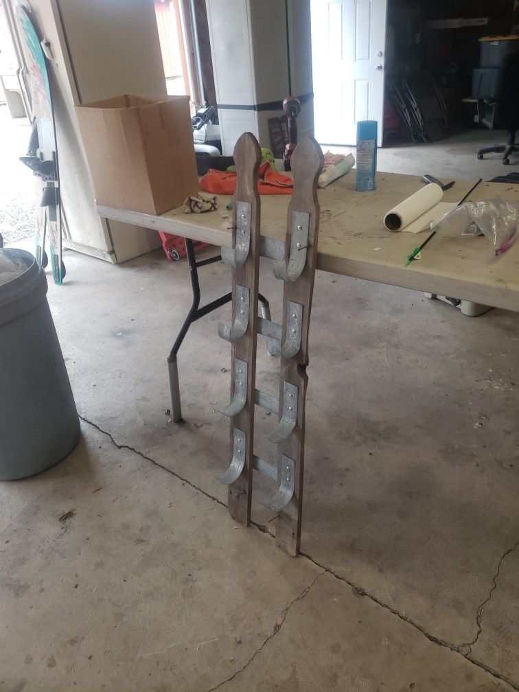 Rustic Wine Bottle Rack