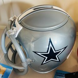 Dallas Cowboys Helmet Bank (4.75 Inch L & 5.5 Inch W) Brand New Firm Price 