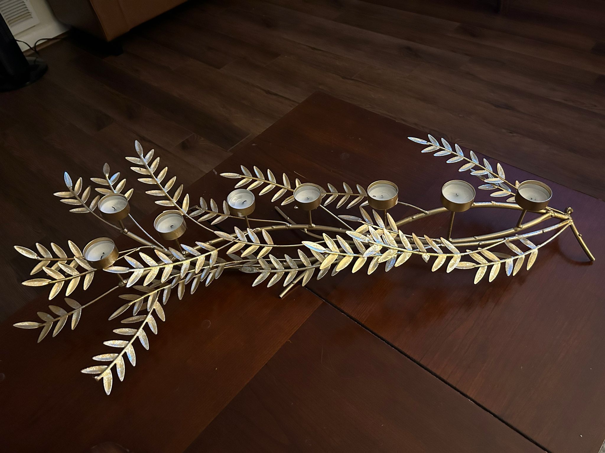 Golden Candle Holder
