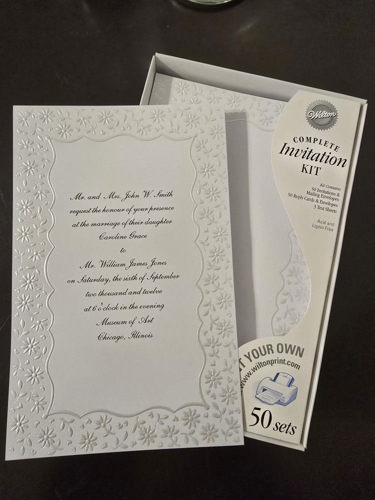 Wedding/Shower Invitations 100ct
