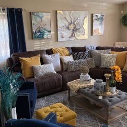  Curved Sofas With 3 Recliners 