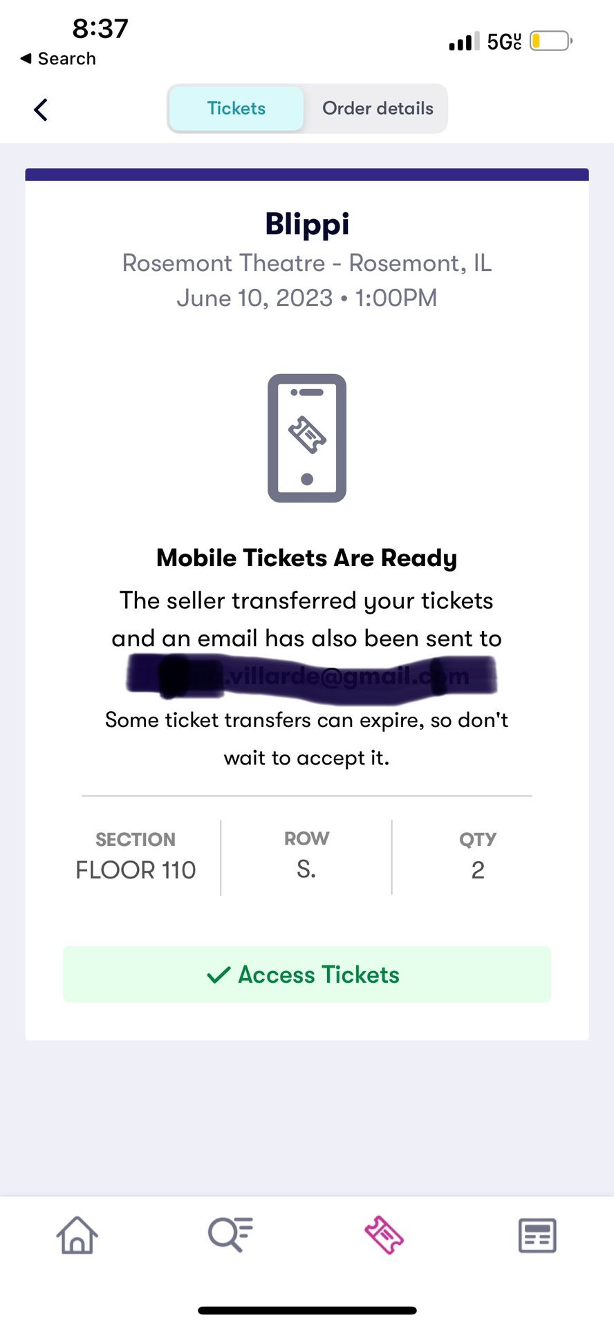2 Tickets Blippi Live 6/10/23 Rosemont Theatre, Rosemont IL