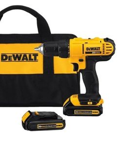 DEWALT 20V Max Cordless Drill / Driver Kit, Compact, 1/2-Inch (DCD771C2), Dewalt Yellow