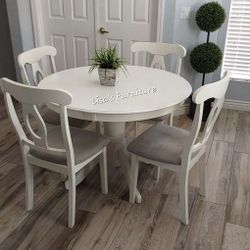 Beautiful Round Farmhouse Kitchen Table 