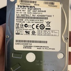 750gb laptop desktop 2.5" hardrive