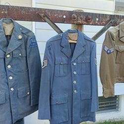 Set Of 3 Vintage Military Jackets