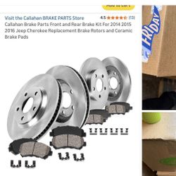 Jeep Cherokee Brake front and back kit