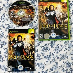 The Lord of the Rings the Return of the King Microsoft Xbox CIB Tested Working