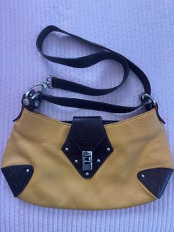 Cristina Two-Tone Leather  Purse
