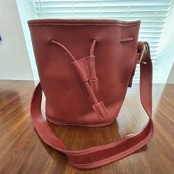 Vintage Coach leather bucket bag