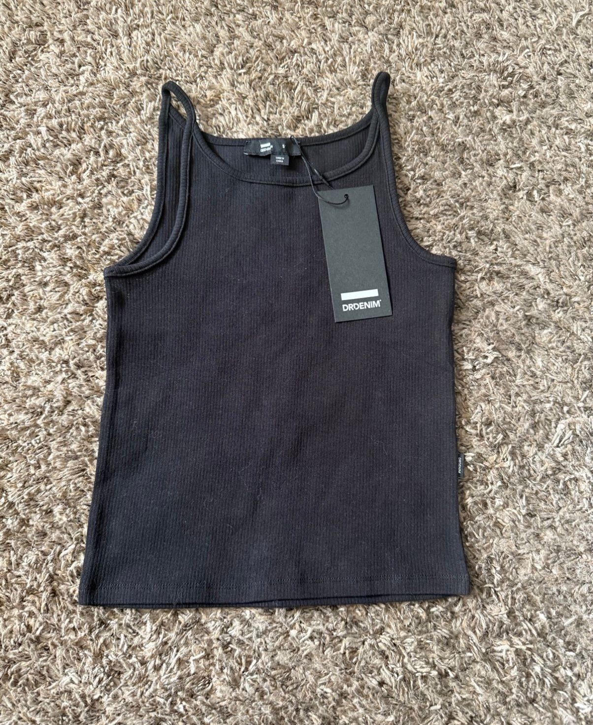 Denim & Streetwear DR Denim Black size Small NWT Winona Top Fitted Retails $40