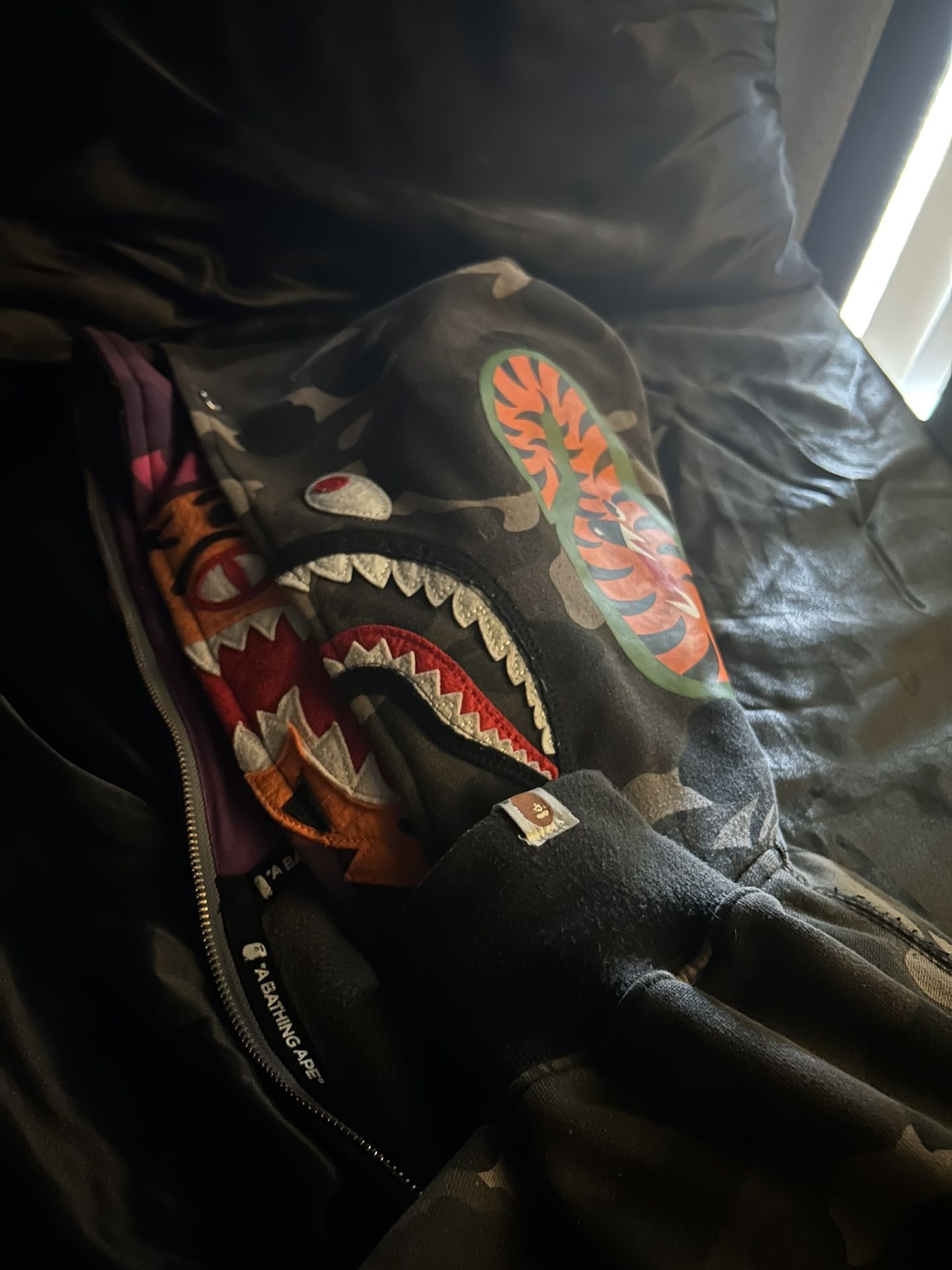 double hoodie bape