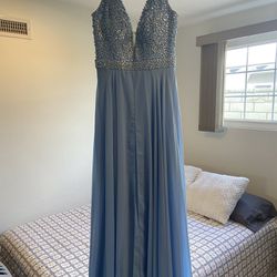 Formal Light Blue Dress