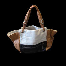 Yany Patch Leather Hand Bag