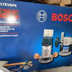 Bosch 1617EVSPK 2.25 Hp 12 Amp 25,000 Rpm Variable-Speed Fixed Base Router Kit Brand New Never Used