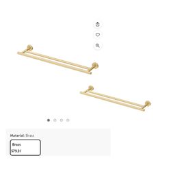 Gatco Latitude II Double 24 Wall Mounted Towel Bar