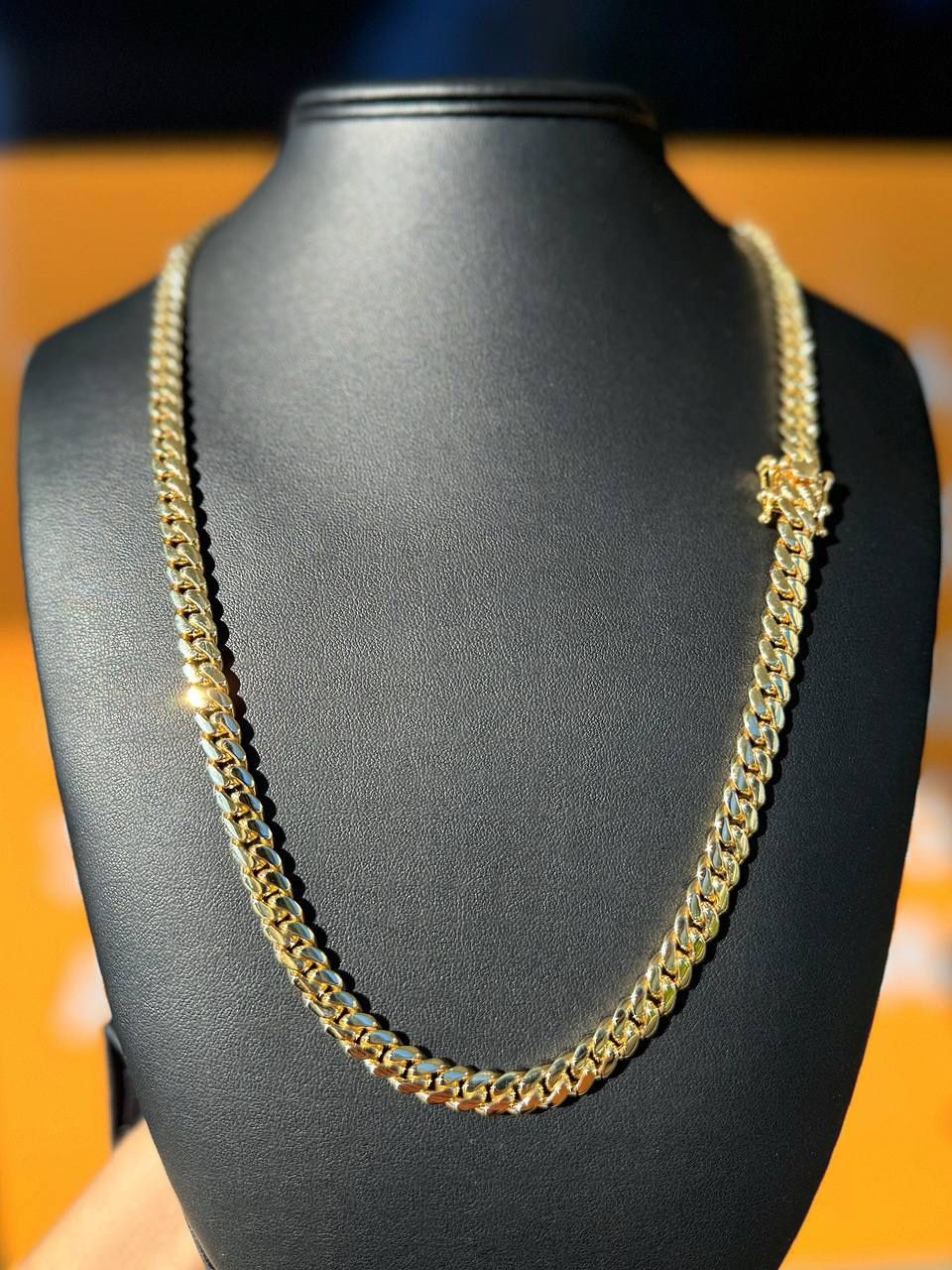 14k solid Yellow Gold Brand new Cuban link 24” Chain necklace 100.4 grams 7.5mm
