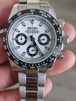 Custom Seiko Panda Daytona Watch