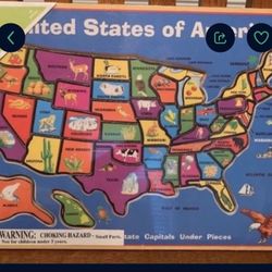 Circo Wooden U.S. Map Puzzle (New)