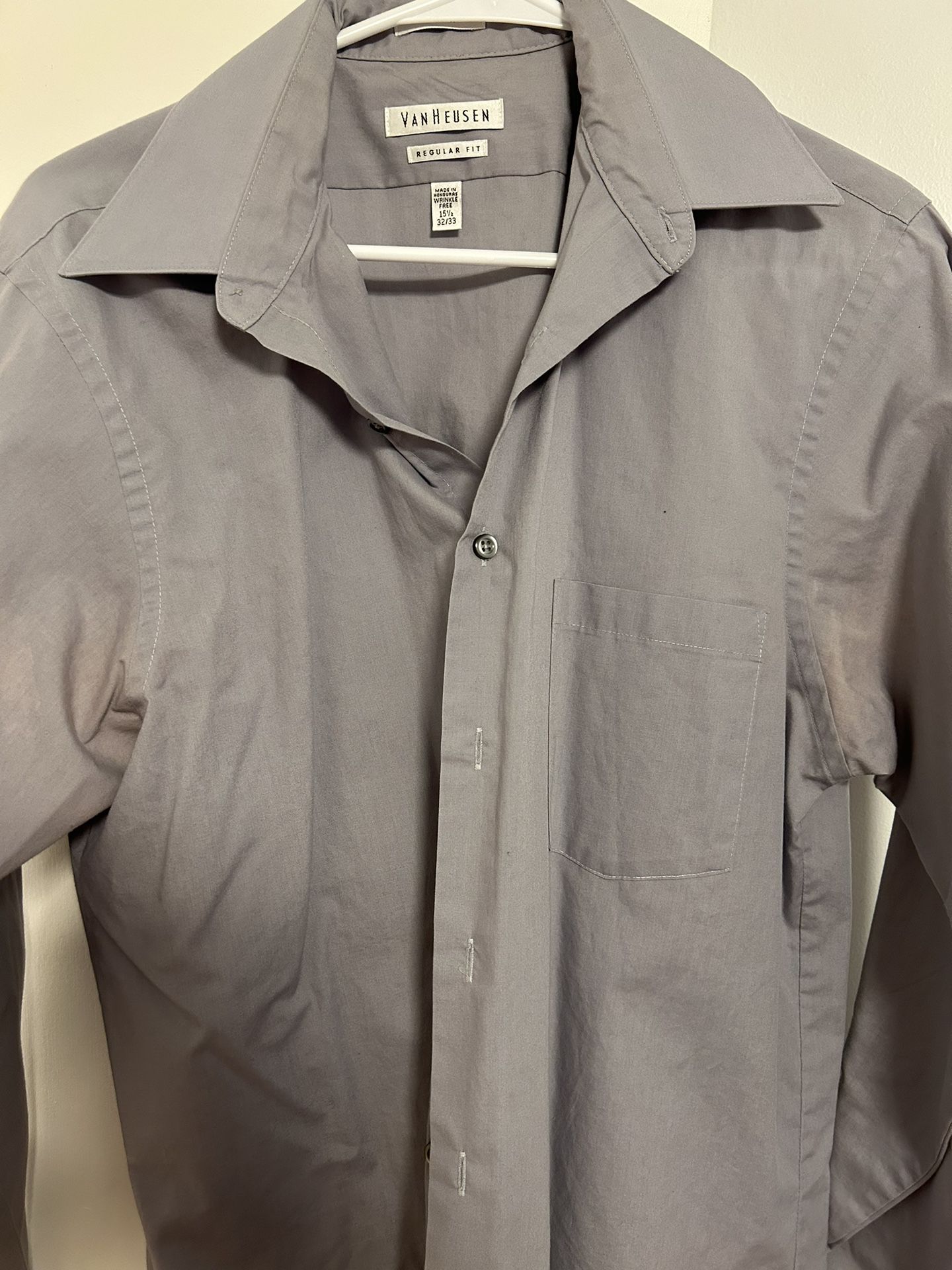 Van Heusen Shirt Gray Medium