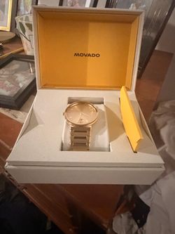 Movado Gold-Tone Watch with Box