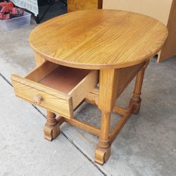 Vintage Wood Side Table 